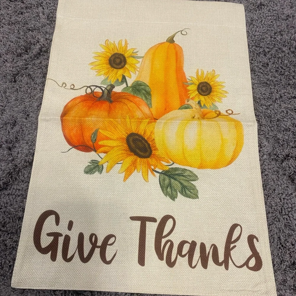 Set of 3 Fall Garden Flags